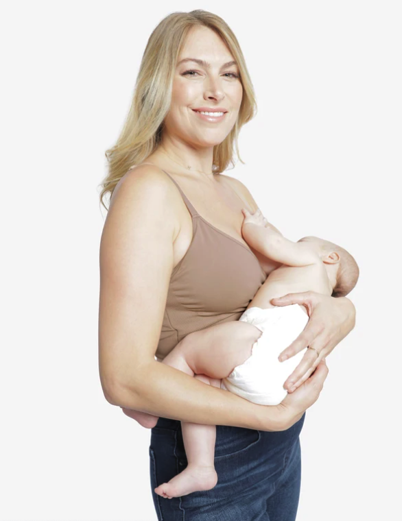 Maternity Ingrid & Isabel Cooling Crossover Nursing Bra Black S